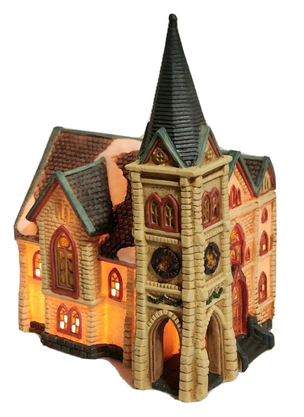 Dickens Collectables 1996 Classic Series Lighted Cathedral Church VTG BOXED